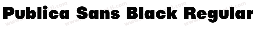 Publica Sans Black Regular字体转换